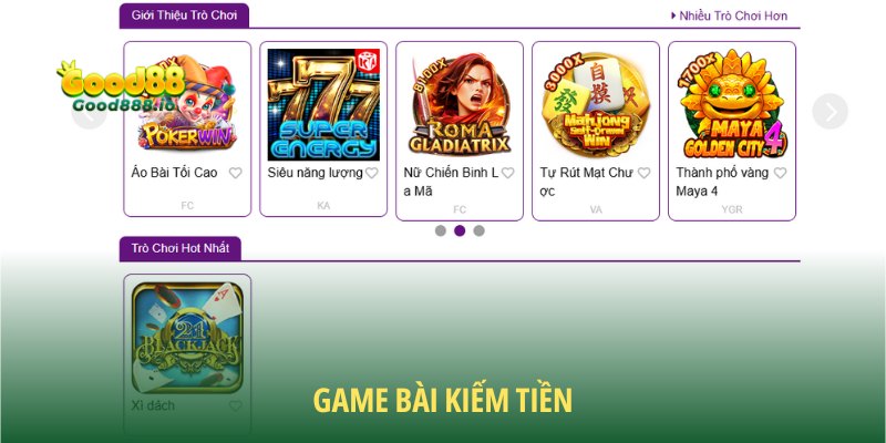 Game Bài Kiếm Tiền - Bùng Nổ Với Các Siêu Phẩm Độc Đáo