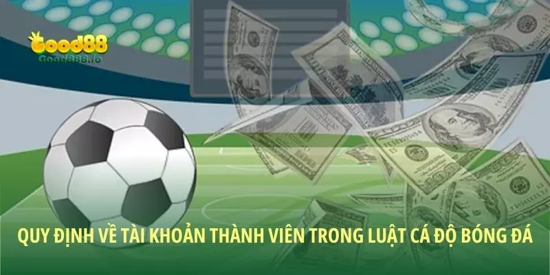 Quy định về tài khoản thành viên trong luật cá độ bóng đá