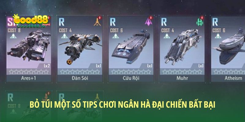 Bỏ túi một số tips chơi ngân hà đại chiến bất bại